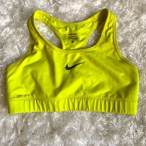Nike bra lime yellow/green